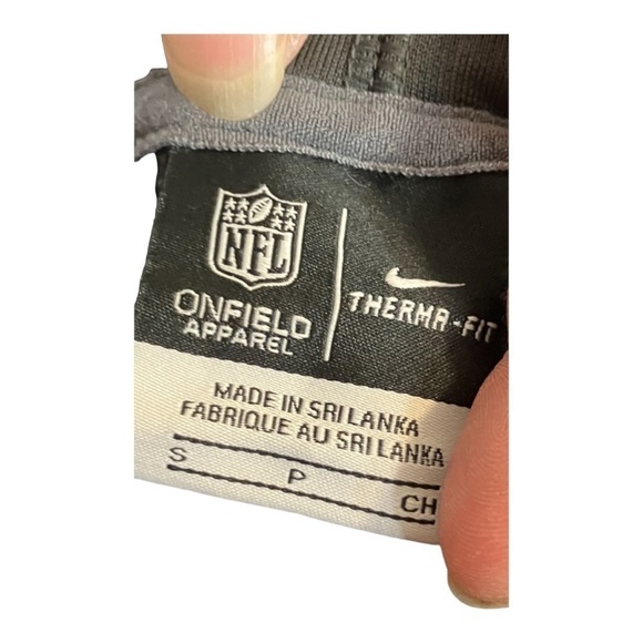 Seattle Seahawks Official NFL Nike Hoodie Size Smalll Grey Green Pouch S - Picture 6 of 9
